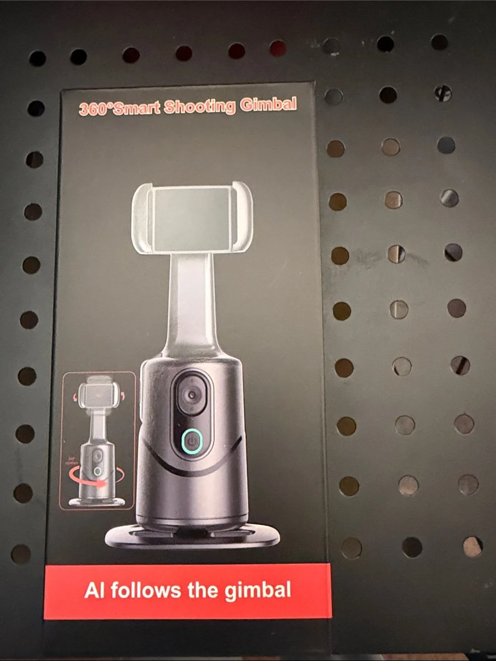 360° Smart Shooting Gimbal - AI Follow - Black